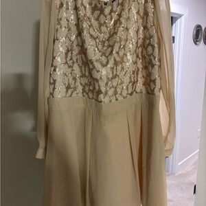 Little Mistress Gold Sequin Dress